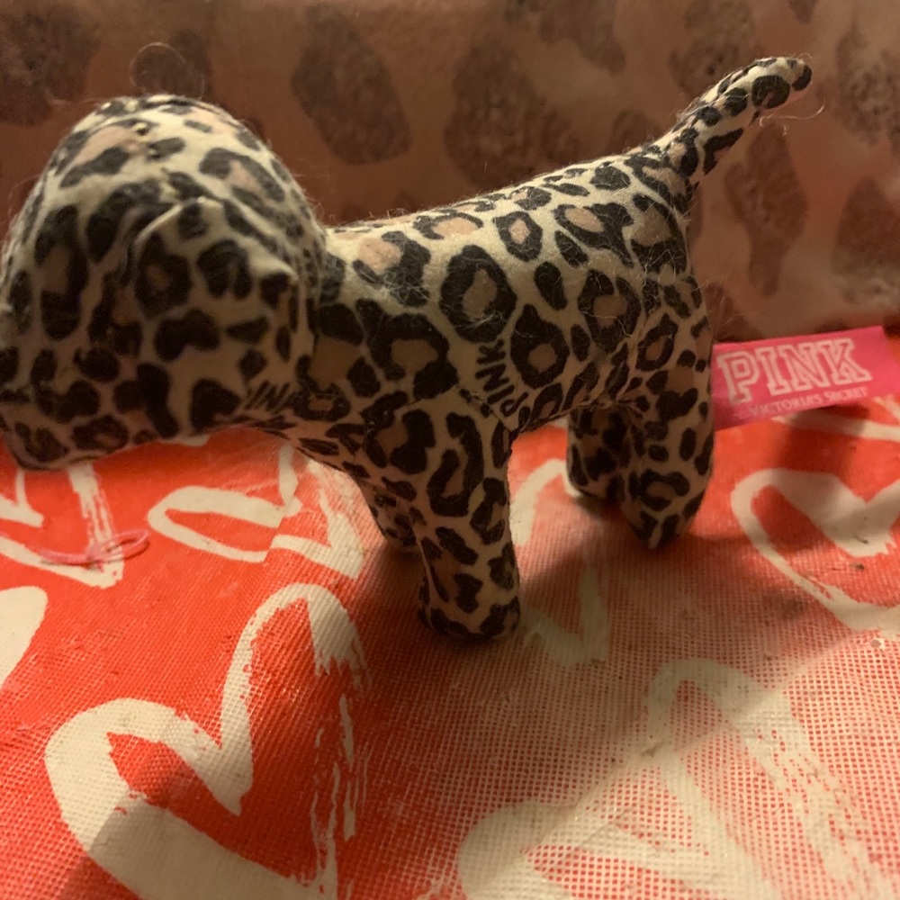 Victoria secret pink mini leopard dog